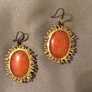2 for $5 Coral/Orange earrings